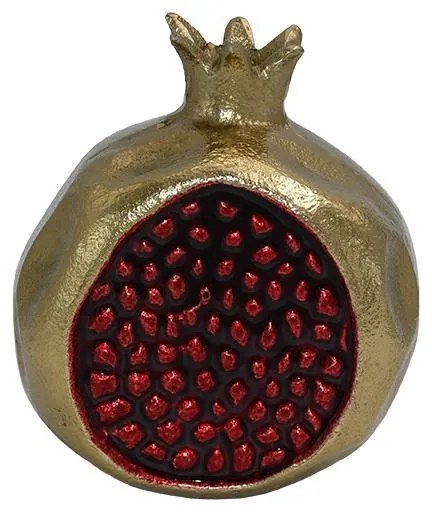 Μεταλλικό Διακοσμητικό Pomegranate FL449 Fylliana Χρυσό-Κόκκινο χρώμα 8x10x11εκ