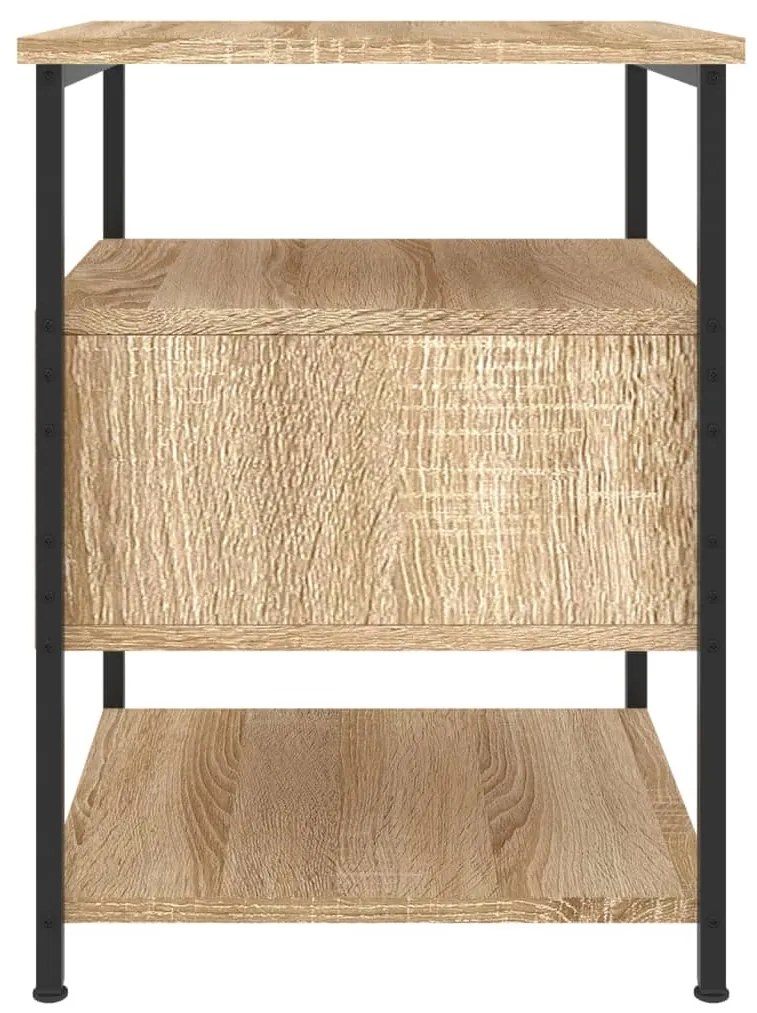 vidaXL Κομοδίνο Sonoma Δρυς 40 x 42 x 56 εκ. από Επεξεργασμένο Ξύλο