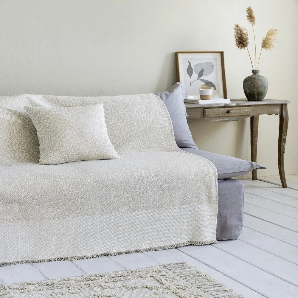 Ριχτάρι Basida Ivory Nima Πολυθρόνα 180x180cm Cotton-Polyester
