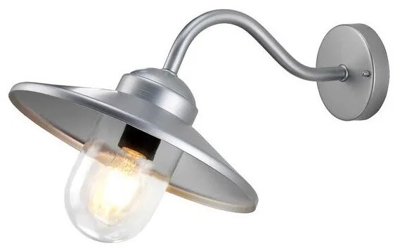 Απλίκα Φωτιστικό Τοίχου 1xE27 IP44  Καμπάνα  Klampenborg Elstead Lighting-KLAMPENBORG-Ασημί KLAMPENBORG