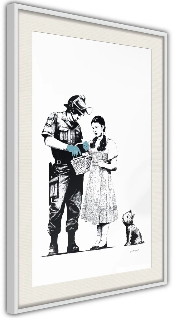 Αφίσα - Banksy: Stop and Search  - 20x30 - Χρυσό - Χωρίς πασπαρτού