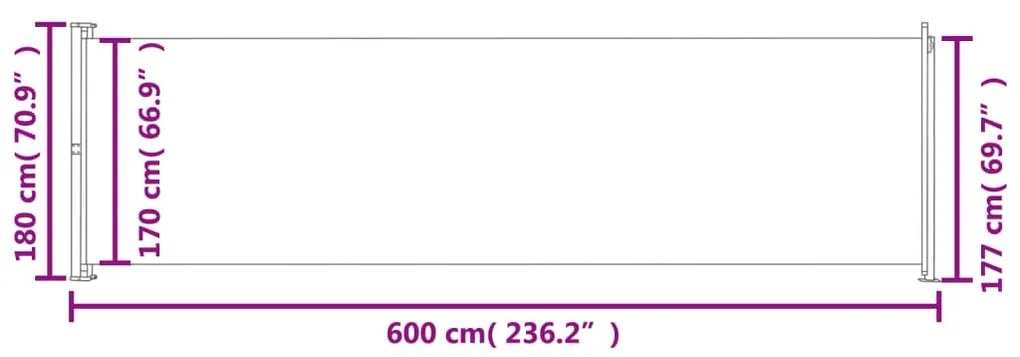 ΣΚΙΑΣΤΡΟ ΒΕΡΑΝΤΑΣ ΠΛΑΪΝΟ ΣΥΡΟΜΕΝΟ ΚΑΦΕ 180 X 600 ΕΚ. 317969