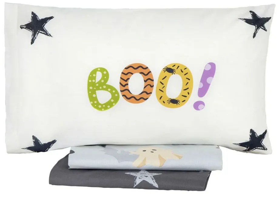 Μαξιλαροθήκες Παιδικές Boo! (Σετ 2τμχ) Multi Nima 52X72 100% Cotton