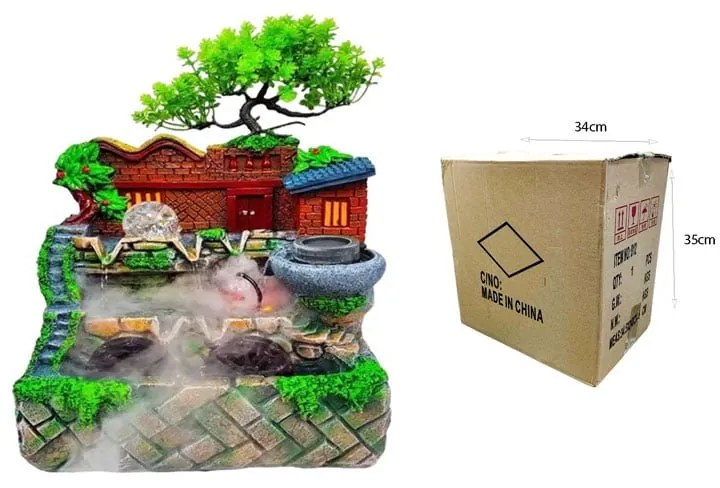 Διακοσμητικό Συντριβάνι Feng Shui - Resin craft bonsai running water ornament