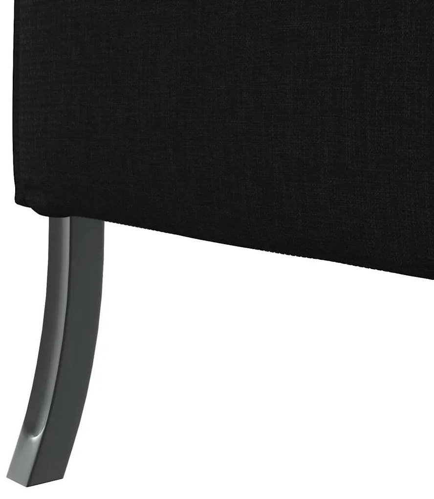 vidaXL Καναπές Υψηλής Πλάτης Μαύρο 109 x 56 x 121 εκ. ύφασμα