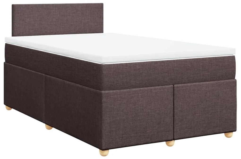 ΚΡΕΒΑΤΙ BOXSPRING ΜΕ ΣΤΡΩΜΑ ΣΚΟΥΡΟ ΚΑΦΕ 120X190 ΕΚ ΥΦΑΣΜΑΤΙΝΟ 3286615