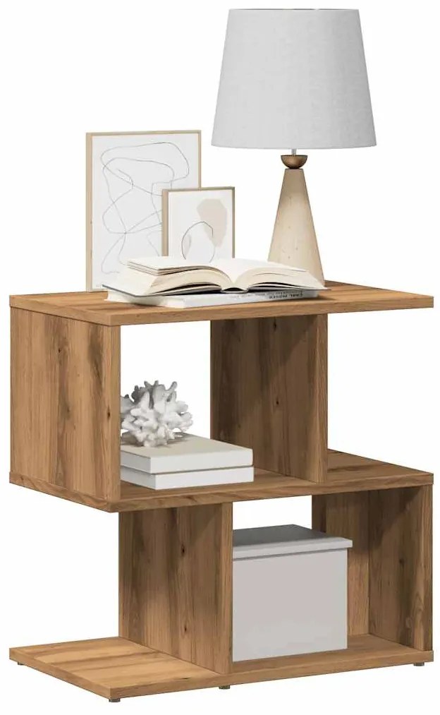 vidaXL Κομοδίνα 2 τεμ Artisan Oak 50x30x51,5 cm Κατασκευασμένο ξύλο