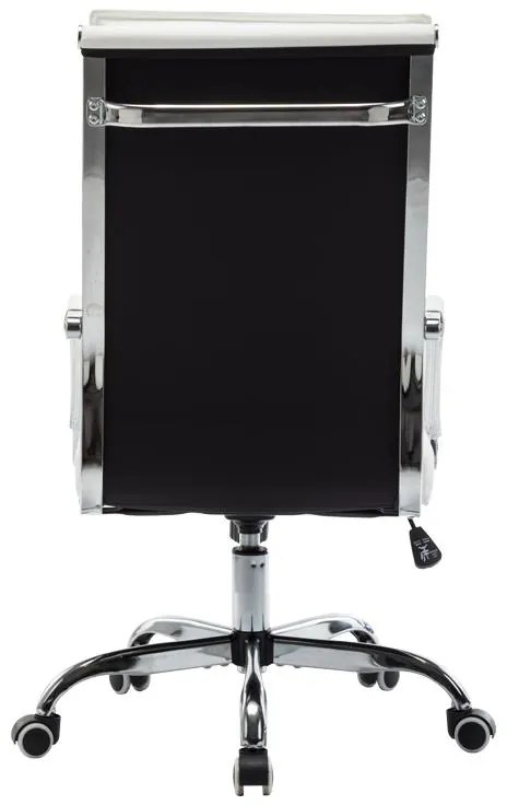 Καρέκλα γραφείου διευθυντη Mavel PU λευκό 55x62x100-110εκ 55x62x110 εκ.