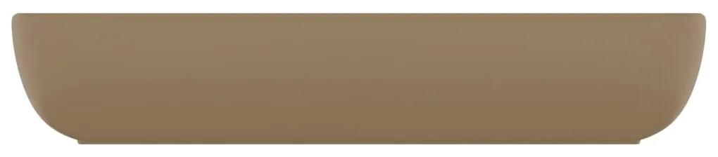 Νιπτήρας Πολυτελής Ορθογώνιος Κρεμ Ματ 71x38 εκ. Κεραμικός - Κρεμ