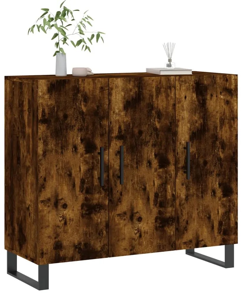 vidaXL Ντουλάπι Καπνιστή Δρυς 90x34x80 εκ. Επεξεργασμένο Ξύλο