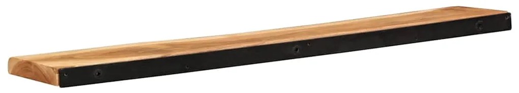 vidaXL Ράφια Τοίχου 2 τεμ. 100x20x3,5 εκ. από Μασίφ Ξύλο Ακακίας