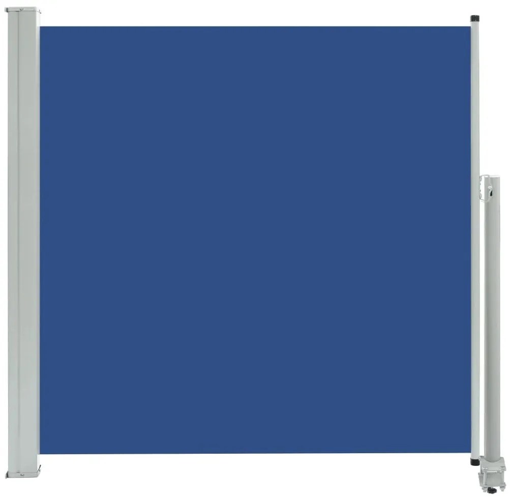 Σκίαστρο Πλαϊνό Συρόμενο Βεράντας Μπλε 160 x 300 εκ. - Μπλε