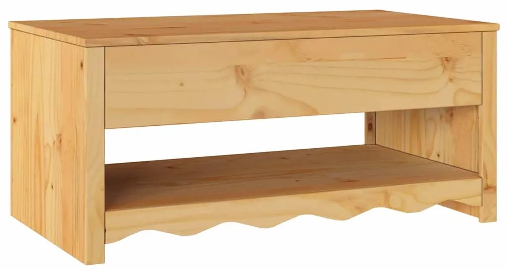 vidaXL Τραπεζάκι σαλονιού Δρυς 99 x 55 x 45 εκ. Μασίφ ξύλο πεύκου