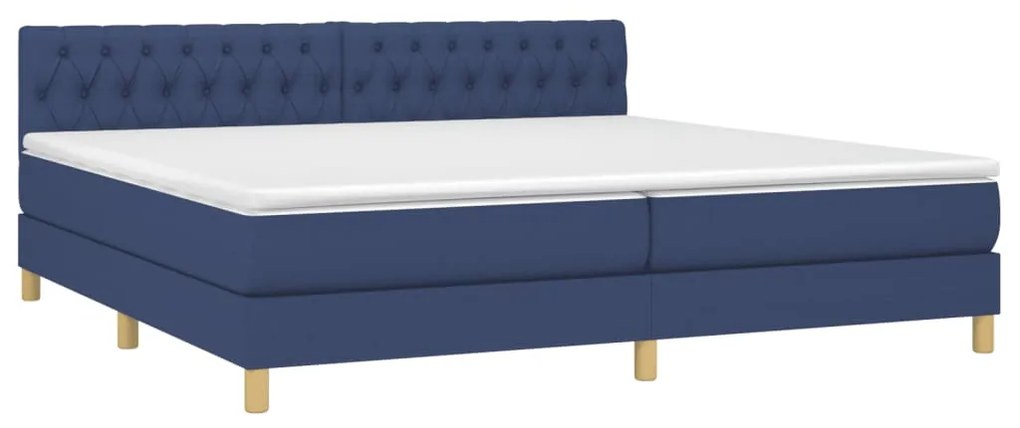 ΚΡΕΒΑΤΙ BOXSPRING ΜΕ ΣΤΡΩΜΑ ΜΠΛΕ 200X200 ΕΚ. ΥΦΑΣΜΑΤΙΝΟ 3140887