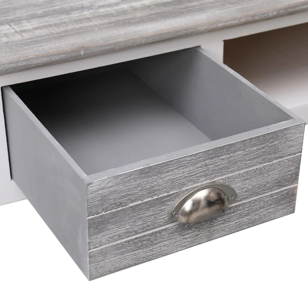 vidaXL Γραφείο Γκρι 110 x 45 x 76 εκ. Ξύλινο