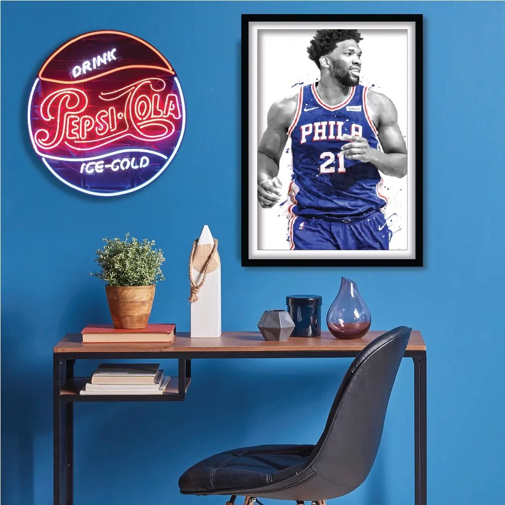 Πόστερ &amp; Κάδρο Joel Embiid -21- Phila KD0507 21x30cm Εκτύπωση Πόστερ (χωρίς κάδρο)