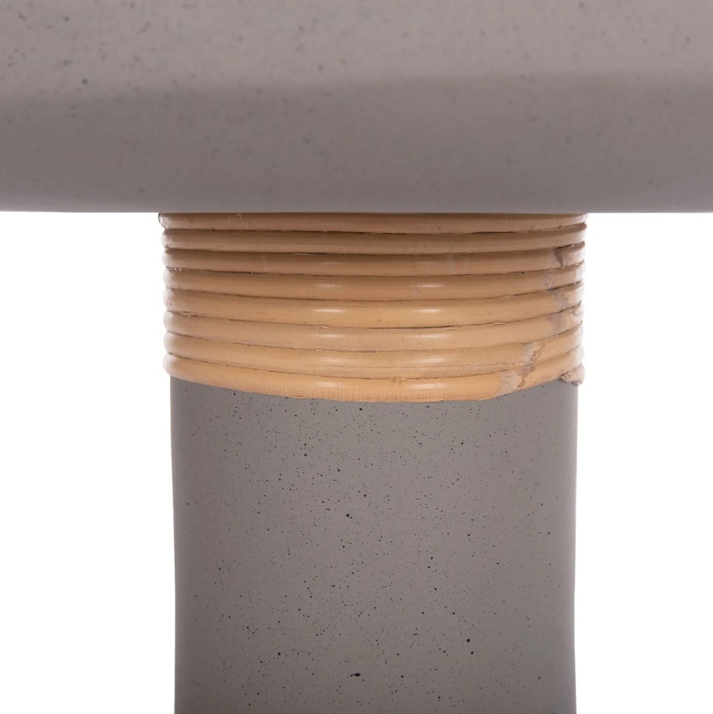 ΒΟΗΘΗΤΙΚΟ ΤΡΑΠΕΖΙ TRED(T) HM18169.03 FIBER CEMENT ΓΚΡΙ-ΦΥΣΙΚΟ RATTAN--Φ40x61Υεκ. - 0535723 - HM18169.03