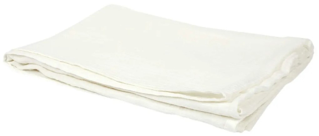 Ριχτάρια The home deco factory PLAID GAZE DE COTON BLANC CRAIE 120X150CM M6