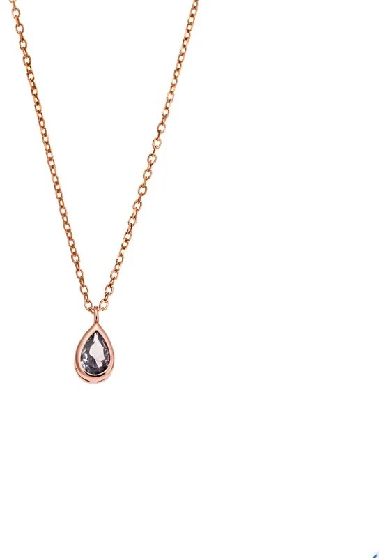 Μενταγιόν Senza Silver 925 Rose Gold Plated