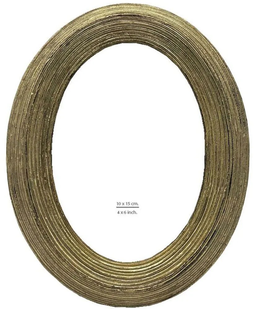 Κορνίζα Valeria 031126 10x15cm Gold Γυαλί,Polyresin