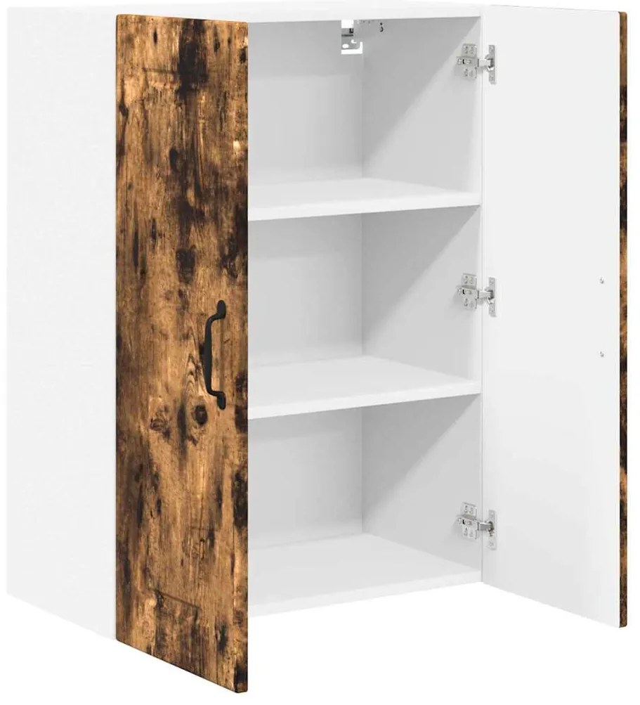 vidaXL Κρεμαστό ντουλάπι κουζίνας Καπνιστό Δρύς 60 x 31 x 80 εκ.