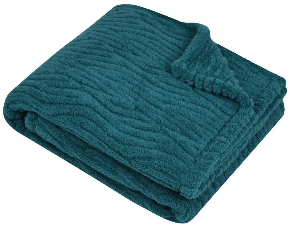 Κουβέρτα Καναπέ Fleece (130x160) S-F Columbia Petrole P2C684006