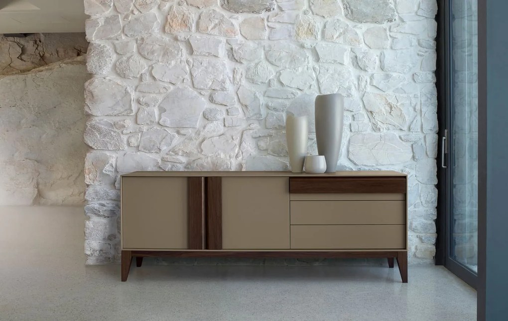 Μπουφές Olimpia 200x56x76 - Base and handle:  natural oak