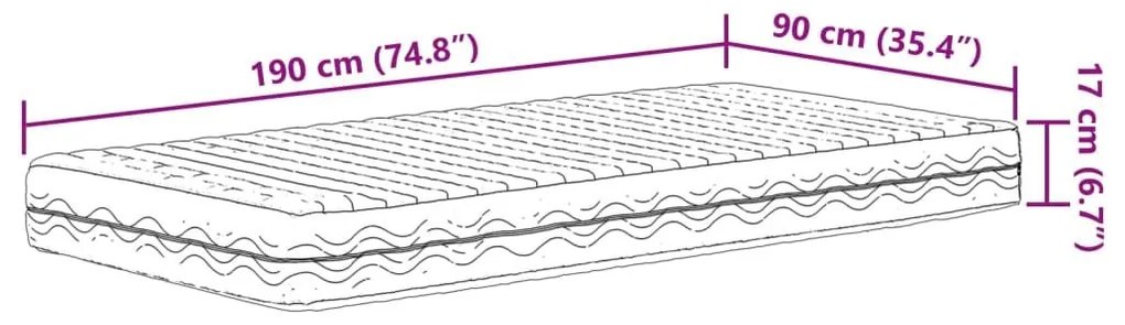 Καναπές Κρεβάτι με Στρώμα Καφέ 90x190 εκ. Μασίφ Ξύλο Πεύκου - Καφέ