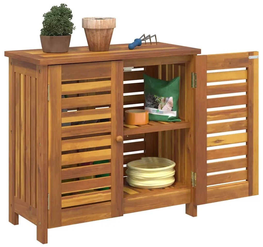 vidaXL Ντουλάπι Κήπου Φυσικό 75 x 35 x 70 εκ. Στερεό Ξύλο Ακακίας