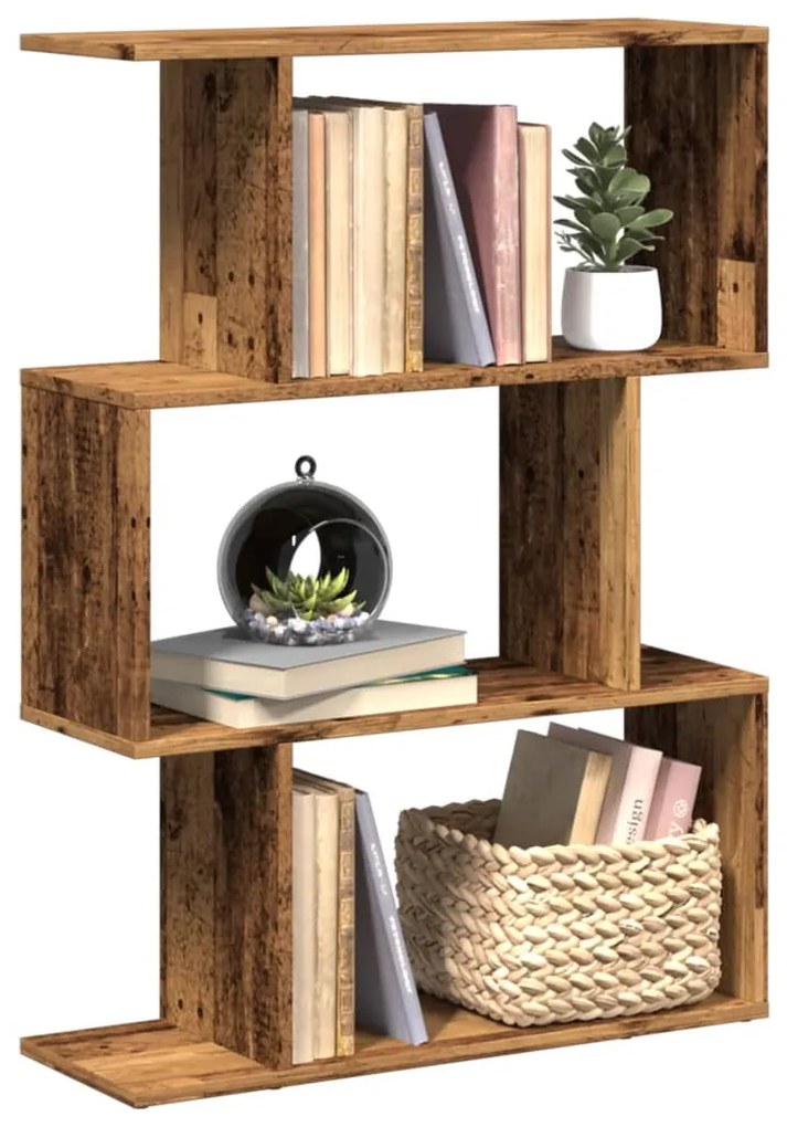 Βιβλιοθήκη/Διαχωριστικό Χώρου 3 Επ. 70x24x97 εκ. Επ. Ξύλο