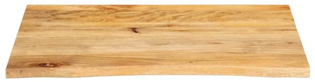 vidaXL Επιφάνεια Τραπεζιού 90x60x2,5 εκ. Live Edge Μασίφ Ξύλο Μάνγκο