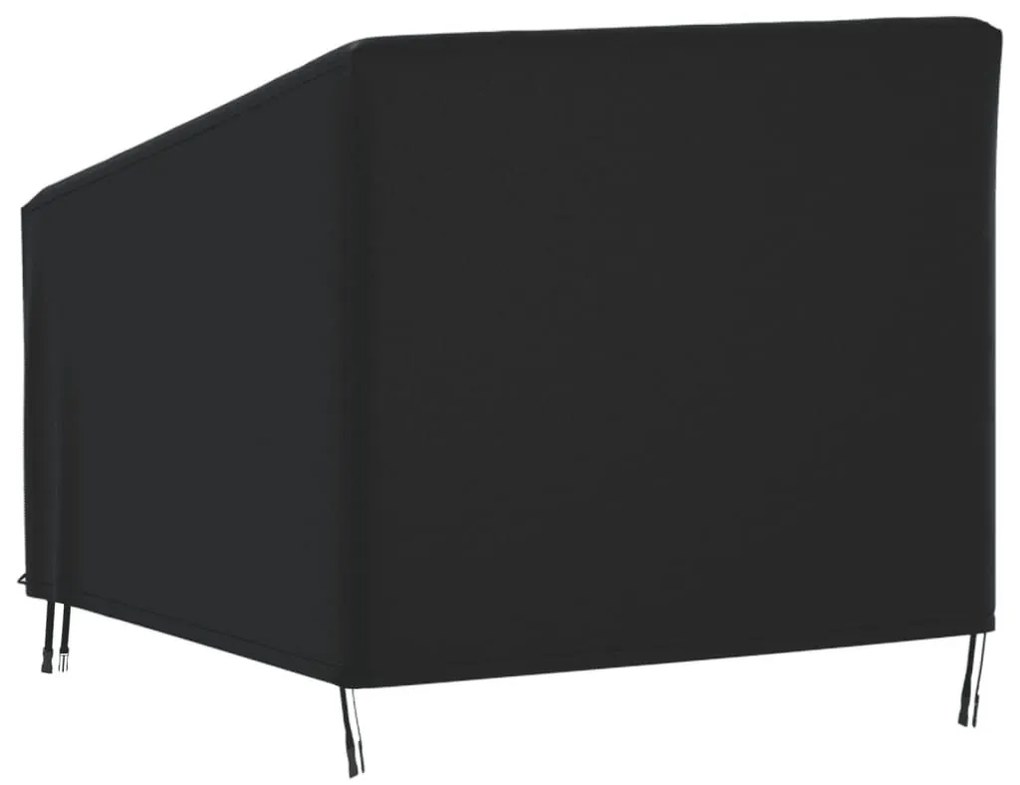 Κάλυμμα Καρέκλας Κήπου Μαύρο 90x90x50/75 εκ. 420D Ύφ. Oxford - Μαύρο
