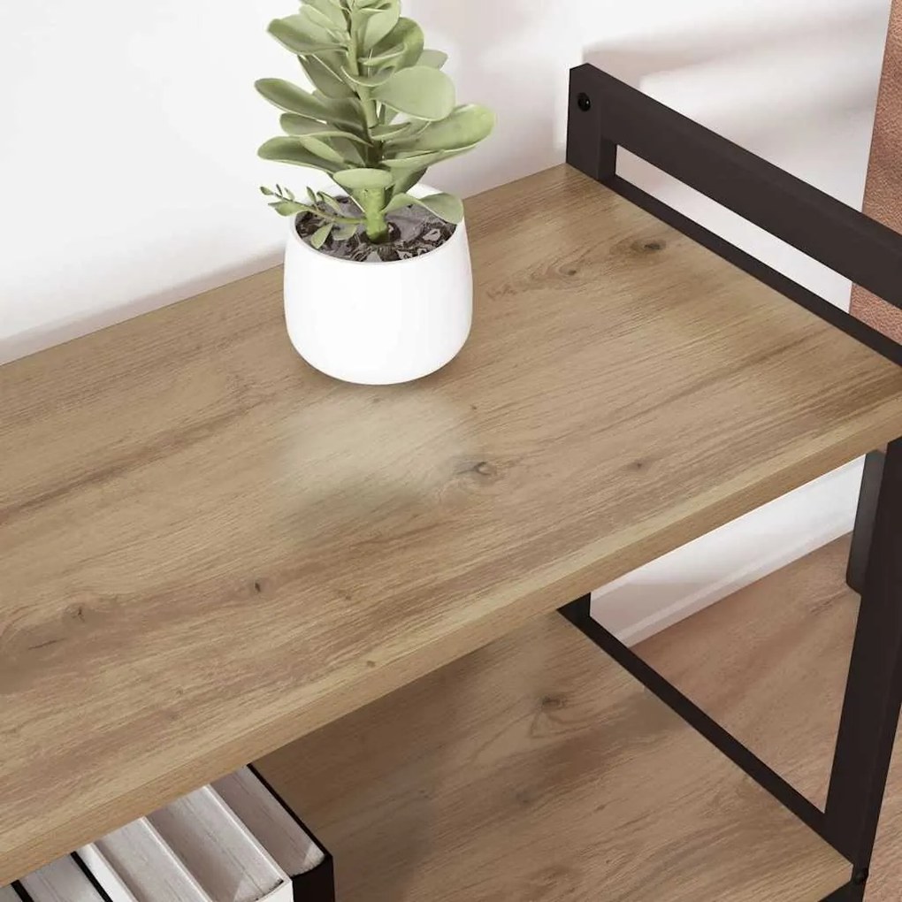 vidaXL Βιβλιοθήκη artisan δρυς 80 x 30 x 83 εκ Επεξεργασμένο ξύλο