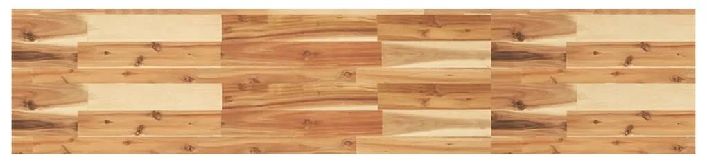 Ράφια Κρεμαστά 2 Τεμ. 120x30x4εκ. Φινίρισμα Λαδιού Μασίφ Ακακία - Καφέ