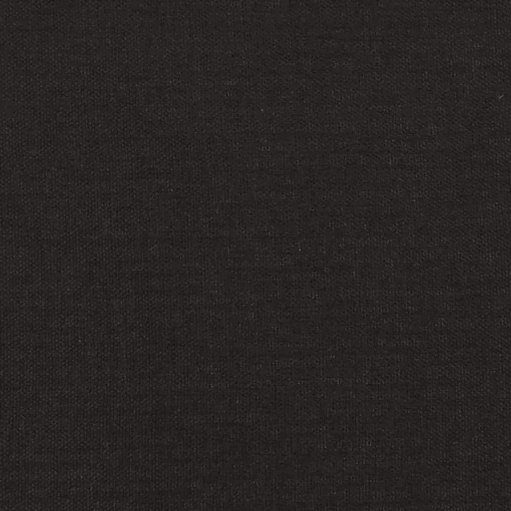 Καναπές Διθέσιος Μαύρο 120 εκ. Υφασμάτινος - Μαύρο