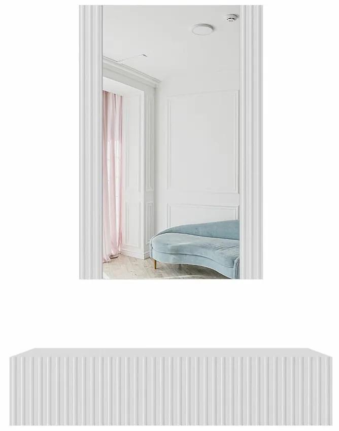 Τουαλέτα Charlotte H111, Άσπρο, Καθρέφτης, 97x80x42cm, 19 kg | Epipla1.gr
