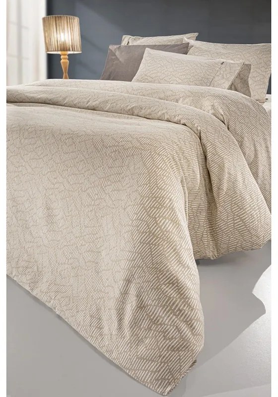 Σετ Σεντόνια Φανελένια King Size 270x265 Brenta Camel 5206480672897