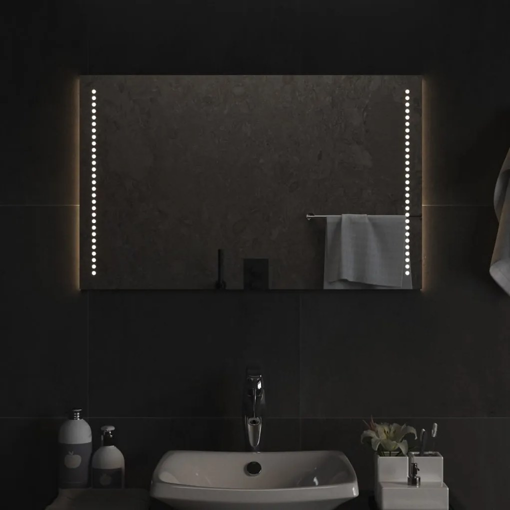 vidaXL Καθρέφτης Μπάνιου με LED 50x80 εκ.
