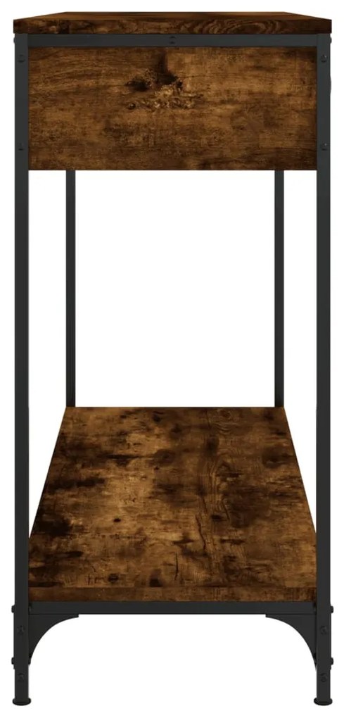 vidaXL Τραπέζι Κονσόλα Καπνιστή Δρυς 100x34,5x75 εκ. Επεξεργ. Ξύλο