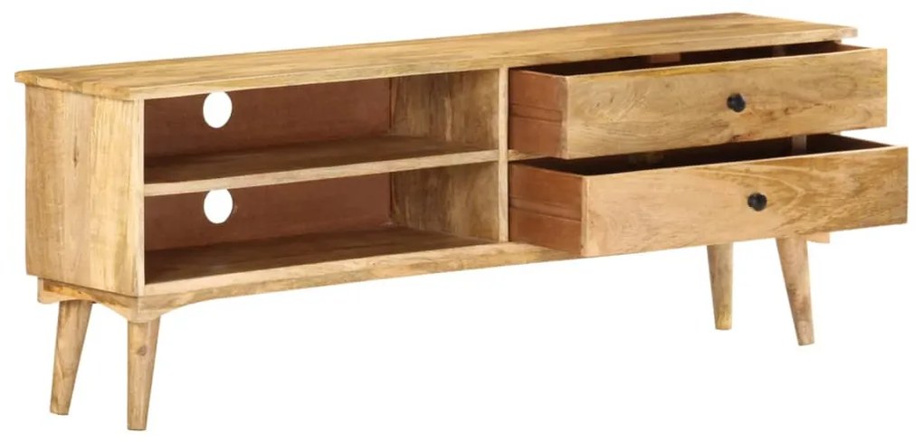 vidaXL Έπιπλο Τηλεόρασης 140 x 30 x 50 εκ. από Μασίφ Ξύλο Μάνγκο