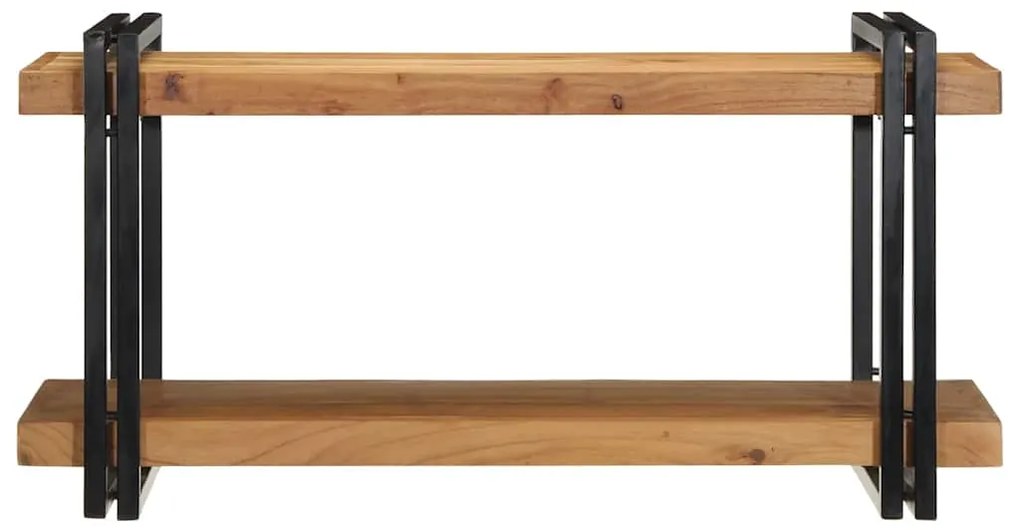 Ράφι τοίχου 90x33x45 cm μασίφ ξύλο ακακίας - Καφέ