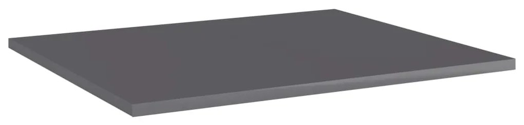 vidaXL Ράφια Βιβλιοθήκης 8 τεμ. Γυαλ. Γκρι 60x50x1,5 εκ. Επεξ. Ξύλο