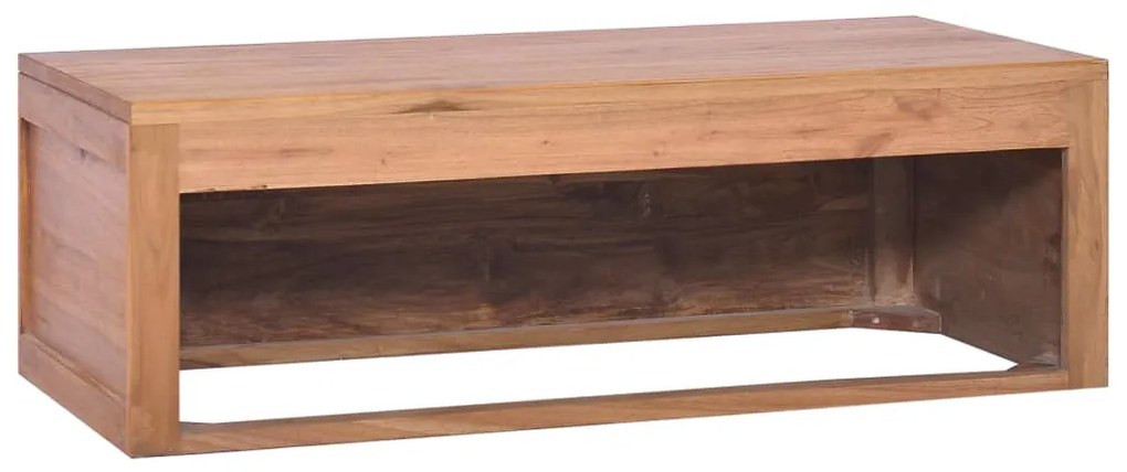 vidaXL Έπιπλο Μπάνιου/Νιπτήρα Επιτοίχιο 90x45x30 εκ. Μασίφ Ξύλο Teak