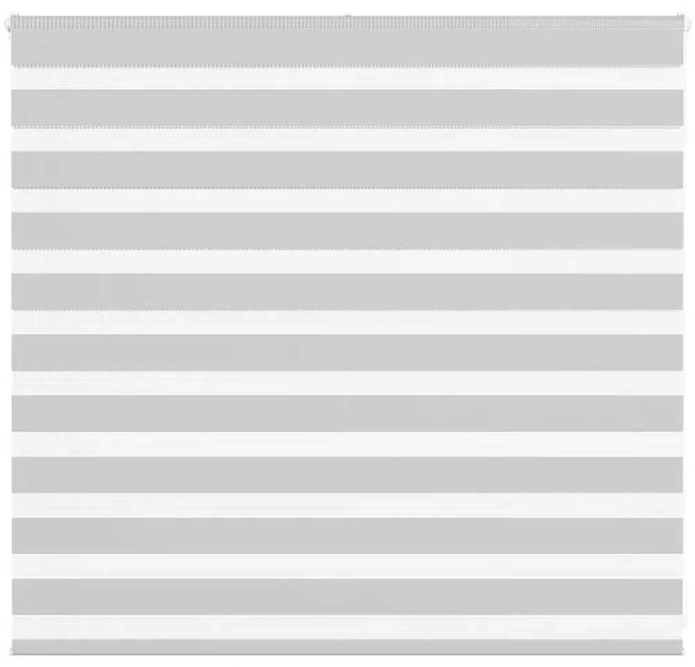 vidaXL Ζέβρα τυφλή Ανοιχτό Γκρι Πλάτος υφάσματος 155,9 εκ. Πολυεστέρας