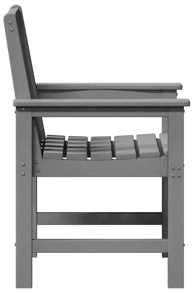 vidaXL Καρέκλα φαγητού κήπου 4 pcs Ανοιχτό γκρι 65.5 x 55.5 x 88cm