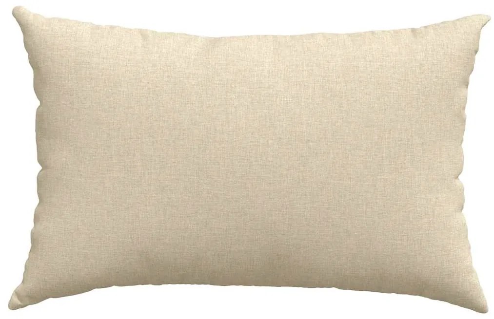 vidaXL Μαξιλάρι Καναπέ 2 pcs Κρεμ 60 x 40 cm ύφασμα