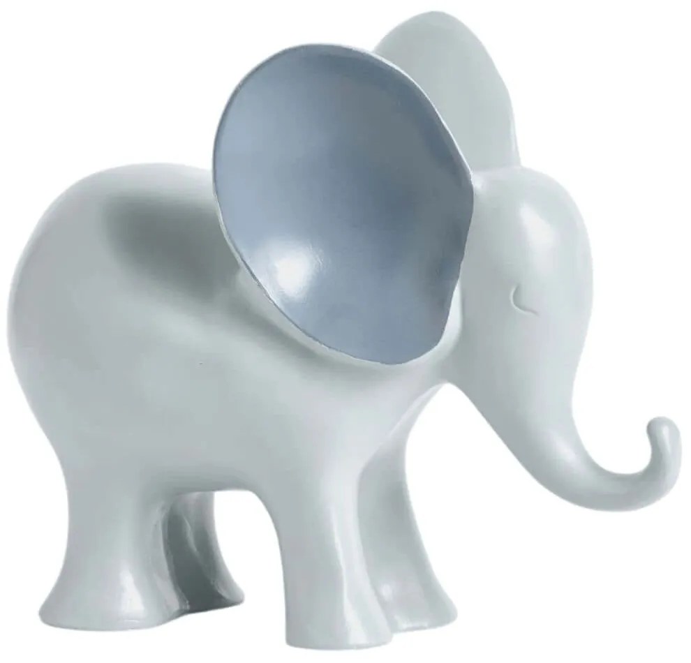 Διακοσμητικό Επιτραπέζιο Elephant 371CTF1301 26x11x23cm Grey Aberto Design Πολυέστερ