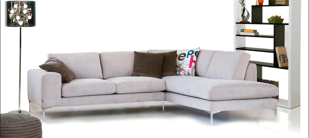 Γωνιακός καναπές minimal - metal - 270X230X97
