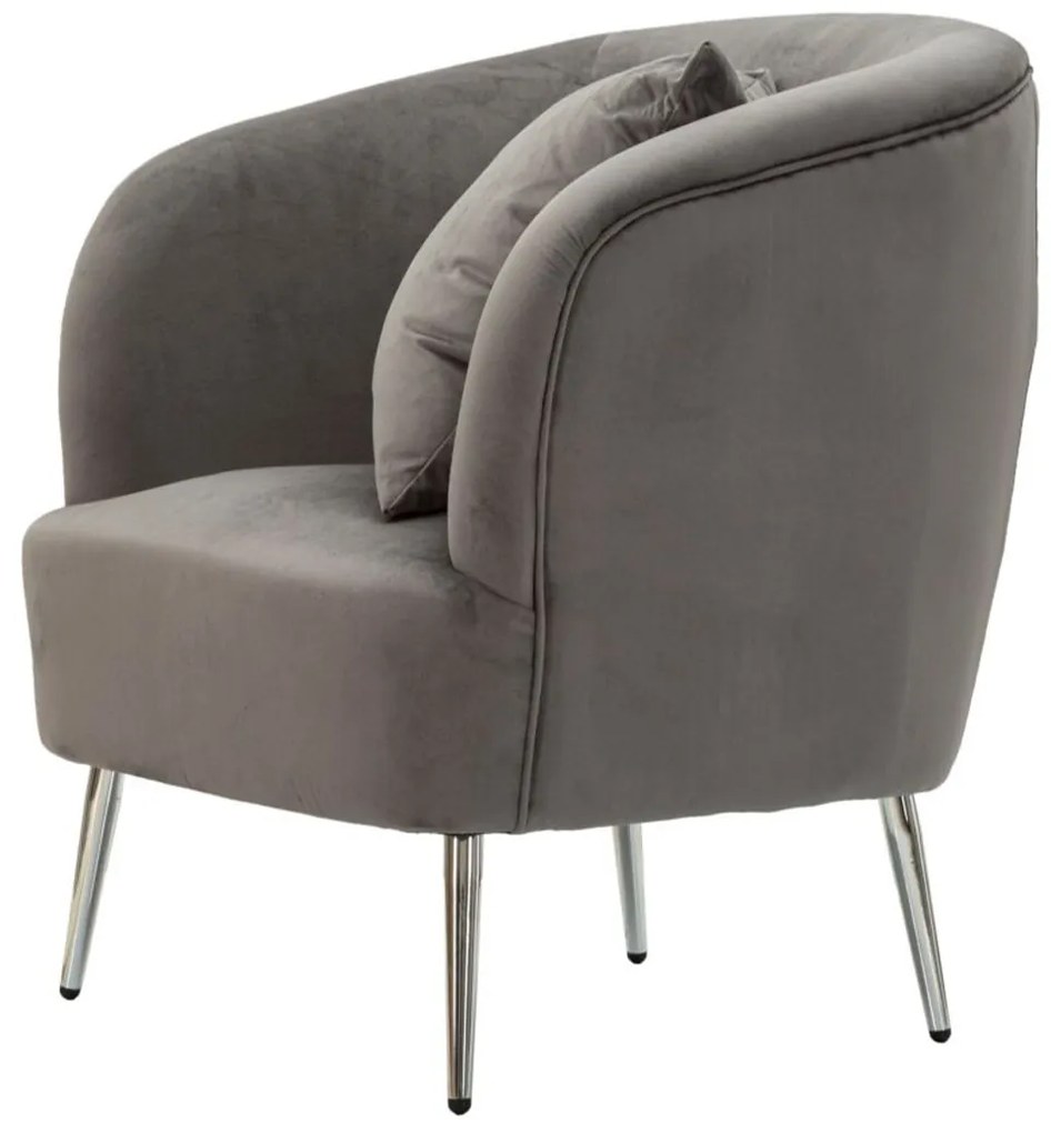 Πολυθρόνα με Μαξιλάρι SILVERY 66x73