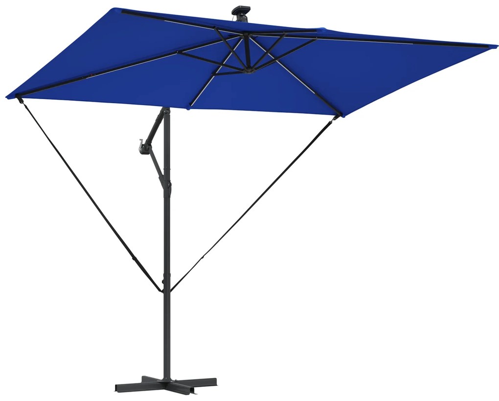 vidaXL Ομπρέλα Cantilever Banana Μπλε 294 x 200 x 254 εκ.